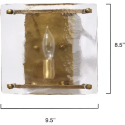 Glenn 1 Light 9.5 Inch Antique Brass Wall Sconce Wall Light -Home Decorate Shop 4glen ssab 2