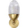 Whitworth 1 Light 5.5 Inch Polished Brass Sconce Wall Light, Small