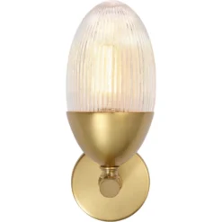 Whitworth 1 Light 5.5 Inch Polished Brass Sconce Wall Light, Small -Home Decorate Shop 4whit smab 4
