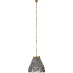 Angelou 3 Light 20 Inch Gold Beaded Chandelier Ceiling Light