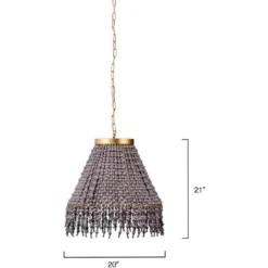 Angelou 3 Light 20 Inch Gold Beaded Chandelier Ceiling Light -Home Decorate Shop 5ange chgr 2