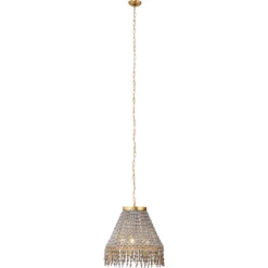 Angelou 3 Light 20 Inch Gold Beaded Chandelier Ceiling Light -Home Decorate Shop 5ange chgr 4