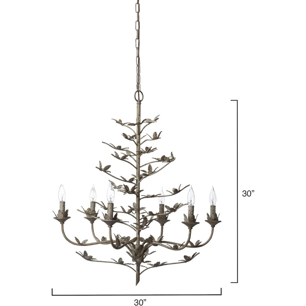 Blooming 12 Light 30 Inch Rust Chandelier Ceiling Light 3 Blooming 12 Light 30 Inch Rust Chandelier Ceiling Light - Image 3
