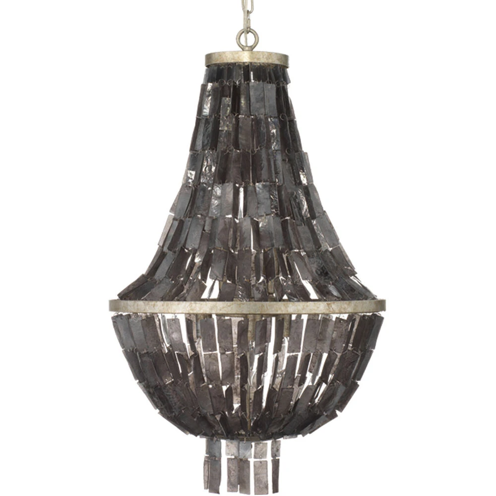 Capsize 5 Light 20 Inch Black Mother Of Pearl And Champagne Leaf Metal Chandelier Ceiling Light 1 Capsize 5 Light 20 Inch Black Mother Of Pearl And Champagne Leaf Metal Chandelier Ceiling Light