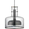 Clyde 1 Light 14 Inch Clear With Gun Metal Pendant Ceiling Light