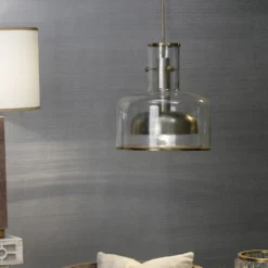 Clyde 1 Light 14 Inch Clear With Gun Metal Pendant Ceiling Light -Home Decorate Shop 5clyd clgm 8