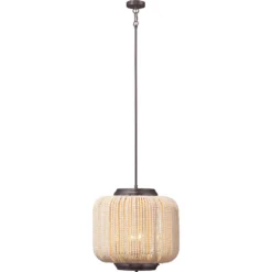 Eclair 4 Light 20 Inch Oil Rubbed Bronze Beaded Chandelier Ceiling Light -Home Decorate Shop 5ecla chob 4