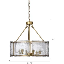 Glenn 6 Light 21.75 Inch Antique Brass Chandelier Ceiling Light, Large -Home Decorate Shop 5glen lgab 2