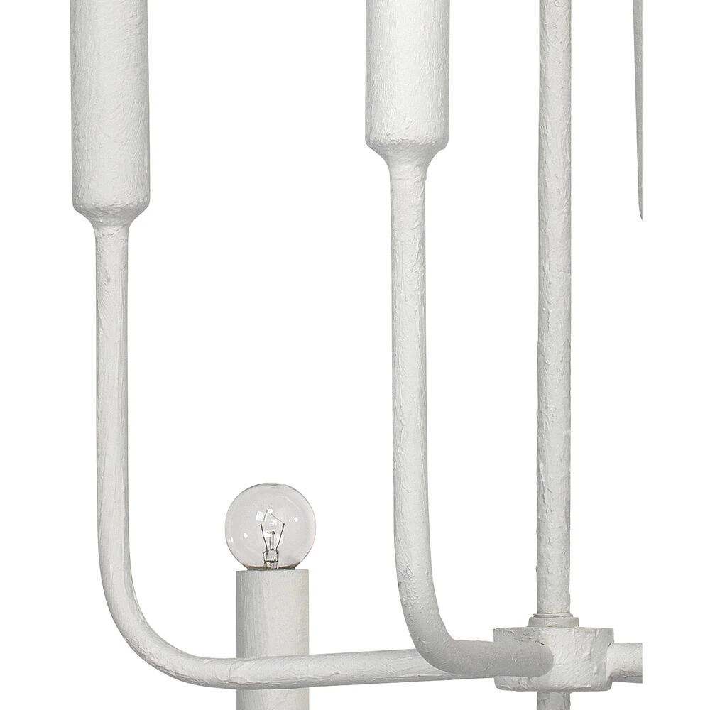 Mercer 8 Light 36 Inch White Gesso Two Tier Chandelier Ceiling Light 5 Mercer 8 Light 36 Inch White Gesso Two Tier Chandelier Ceiling Light - Image 5