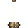 Orbit 3 Light 20 Inch Antique Brass Chandelier Ceiling Light