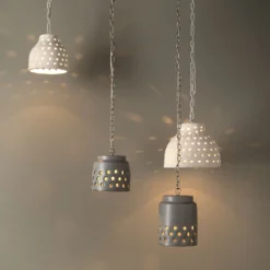 Perforated Pendant Ceiling Light, Tapered -Home Decorate Shop 5perf longgr 2