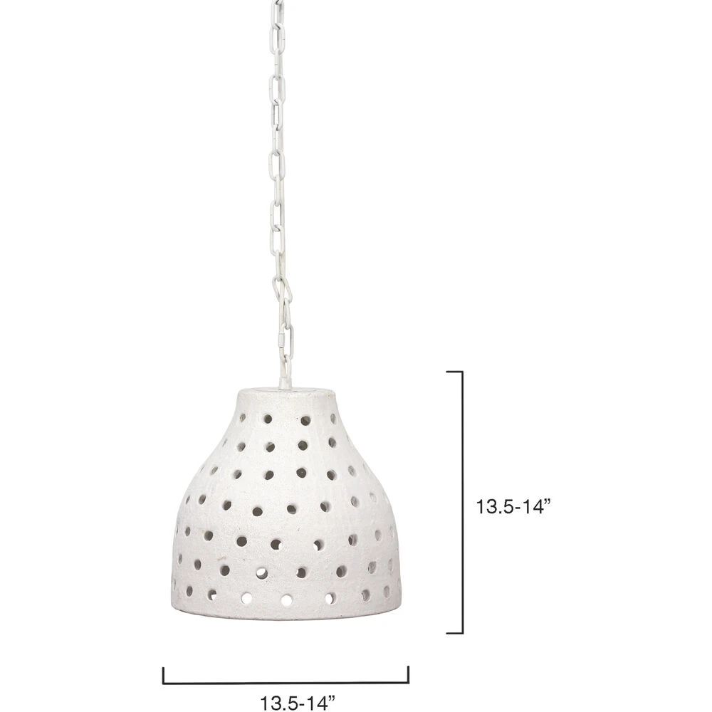 Porous 1 Light 11.75 Inch Textured Matte White Pendant Ceiling Light 7 Porous 1 Light 11.75 Inch Textured Matte White Pendant Ceiling Light - Image 7