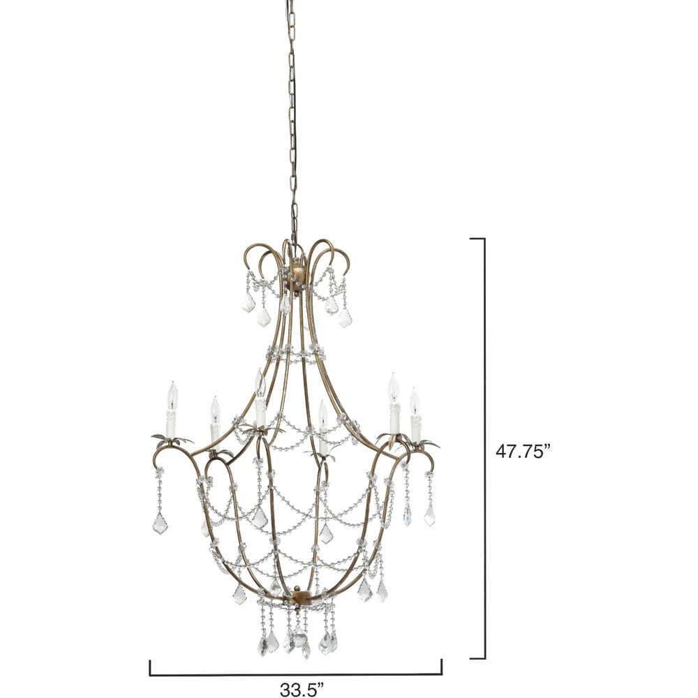 Scarlett 12 Light 34 Inch Champagne And Clear Chandelier Ceiling Light 3 Scarlett 12 Light 34 Inch Champagne And Clear Chandelier Ceiling Light - Image 3