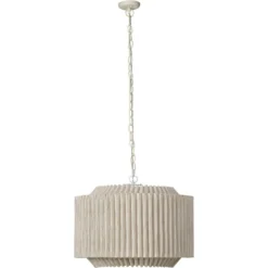 Theory 4 Light 26.75 Inch Off-White Chandelier Ceiling Light