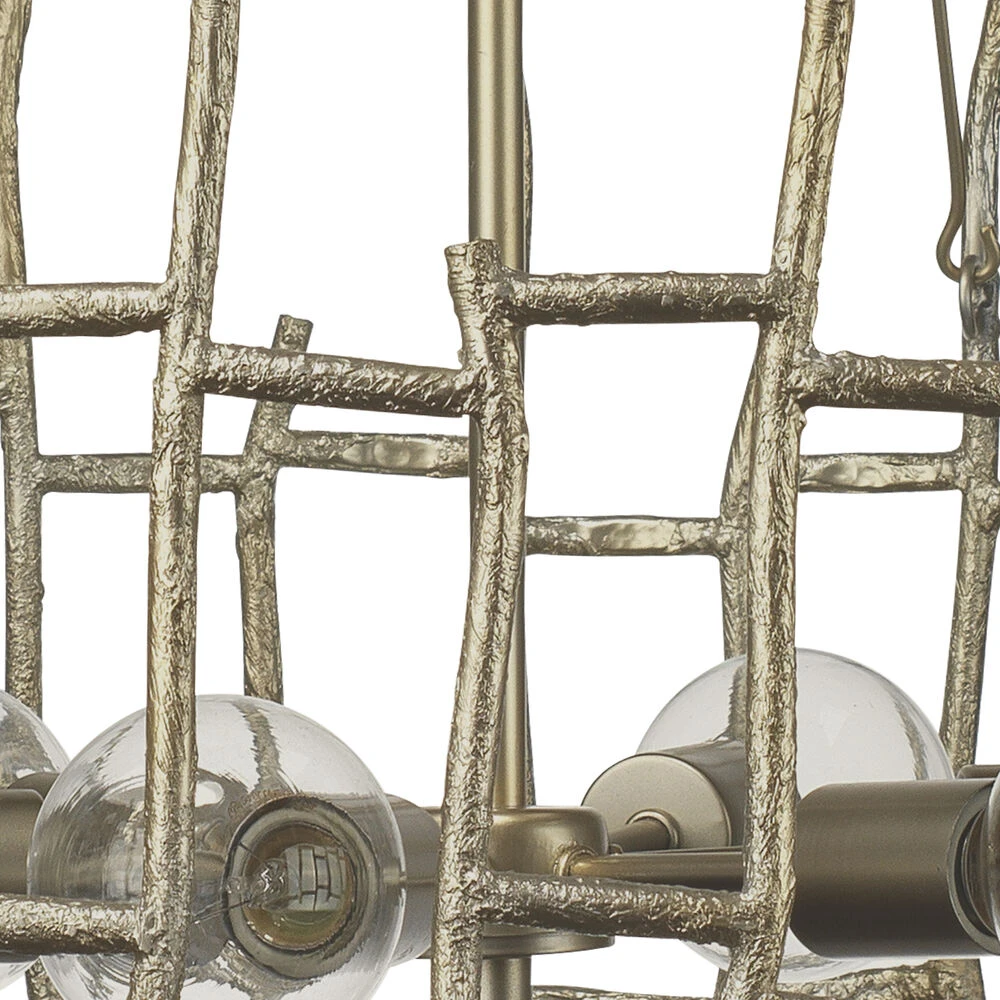 Ulysses 1 Light 32 Inch Champagne Leaf Metal Chandelier Ceiling Light 4 Ulysses 1 Light 32 Inch Champagne Leaf Metal Chandelier Ceiling Light - Image 4