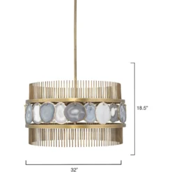 Upsala 8 Light 32 Inch Pale Lavender Agate & Antique Brass Chandelier Ceiling Light -Home Decorate Shop 5upsa lvab 5