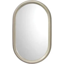 Altitude Oval 39 X 24 Inch Dove Grey Splash Mirror