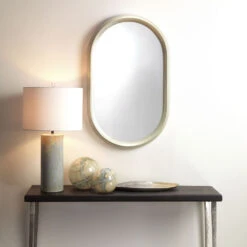 Altitude Oval 39 X 24 Inch Dove Grey Splash Mirror -Home Decorate Shop 6alti ovmidg 3