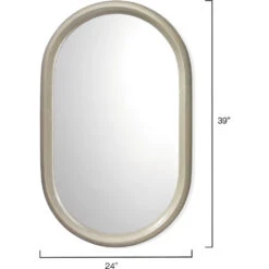 Altitude Oval 39 X 24 Inch Dove Grey Splash Mirror -Home Decorate Shop 6alti ovmidg 5