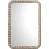Audrey 34 X 24 Inch White Washed Wood Mirror
