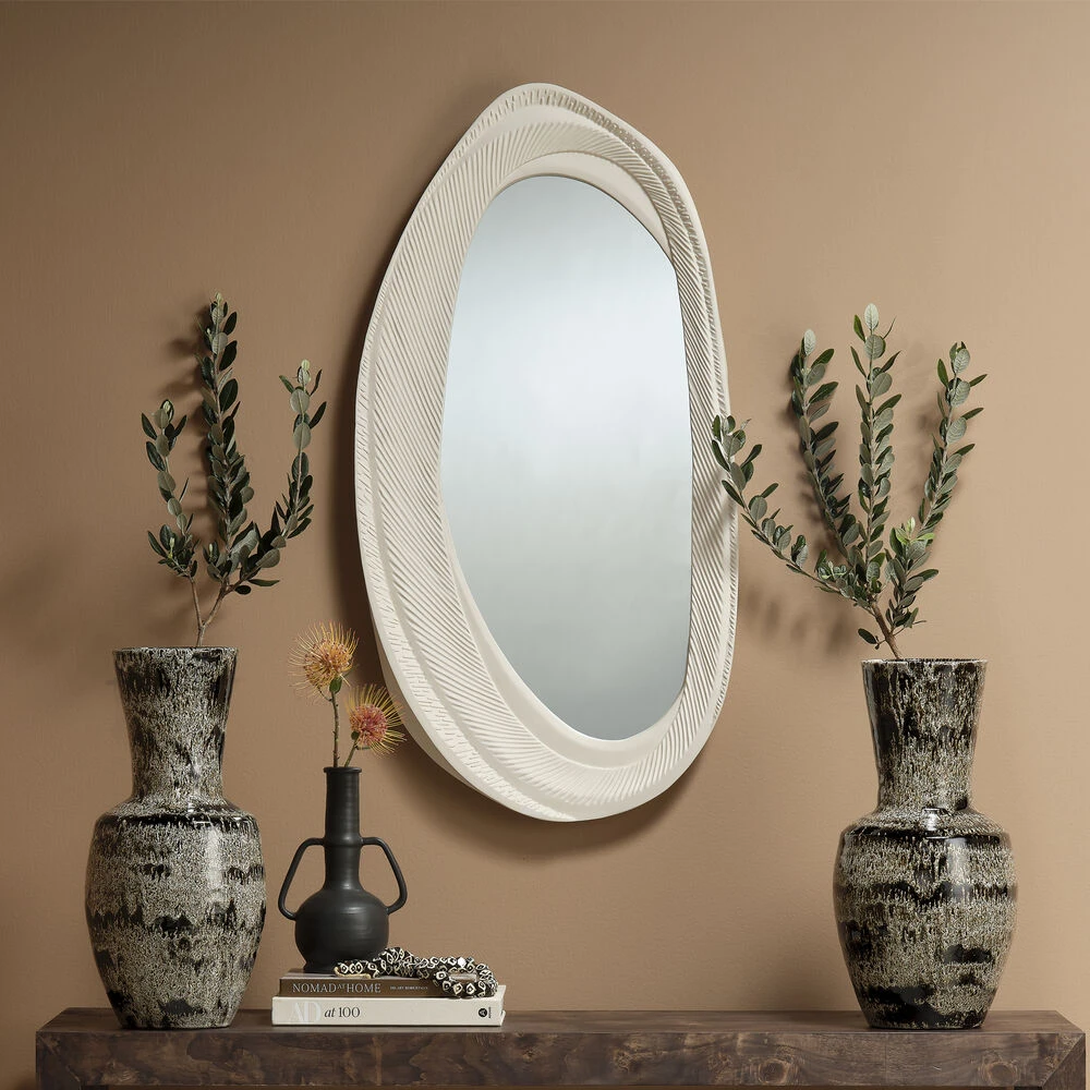Denali 45 X 21.5 Inch White Mirror 2 Denali 45 X 21.5 Inch White Mirror - Image 2