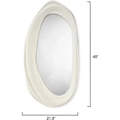 Denali 45 X 21.5 Inch White Mirror 8 Denali 45 X 21.5 Inch White Mirror -Home Decorate Shop 6dena miwh 2