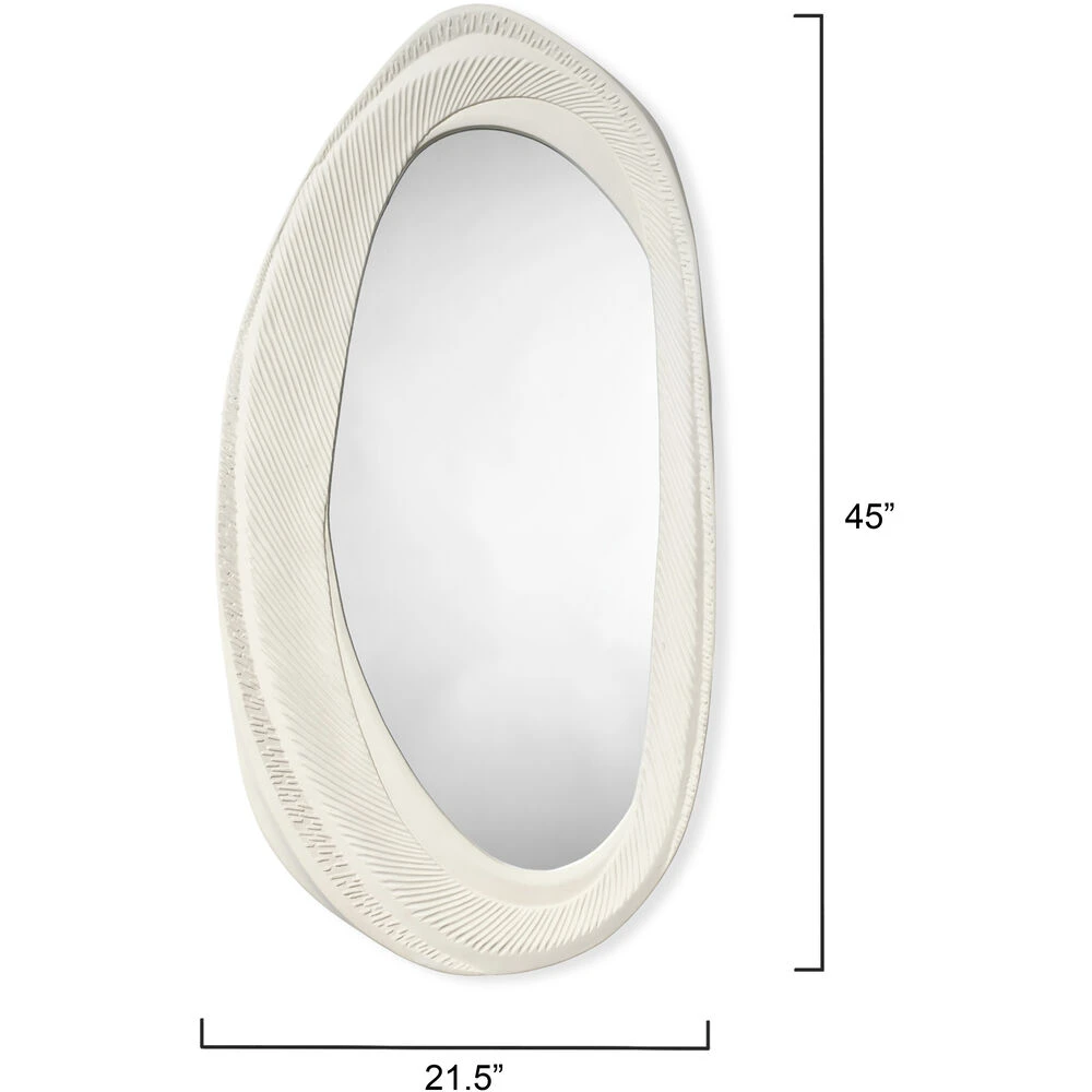 Denali 45 X 21.5 Inch White Mirror 3 Denali 45 X 21.5 Inch White Mirror - Image 3