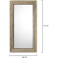 Evergreen 58 X 30 Inch Natural Mirror 7 Evergreen 58 X 30 Inch Natural Mirror -Home Decorate Shop 6ever rectsg 2