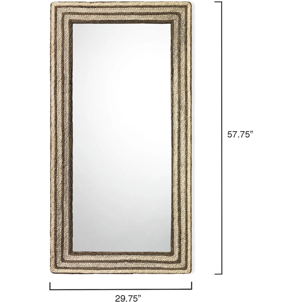 Evergreen 58 X 30 Inch Natural Mirror 3 Evergreen 58 X 30 Inch Natural Mirror - Image 3