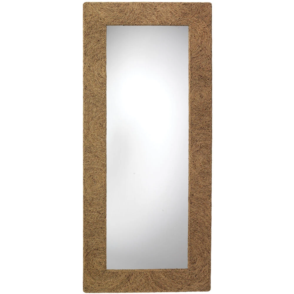 Harbor 80 X 35 Inch Natural Seagrass Floor Mirror 1 Harbor 80 X 35 Inch Natural Seagrass Floor Mirror