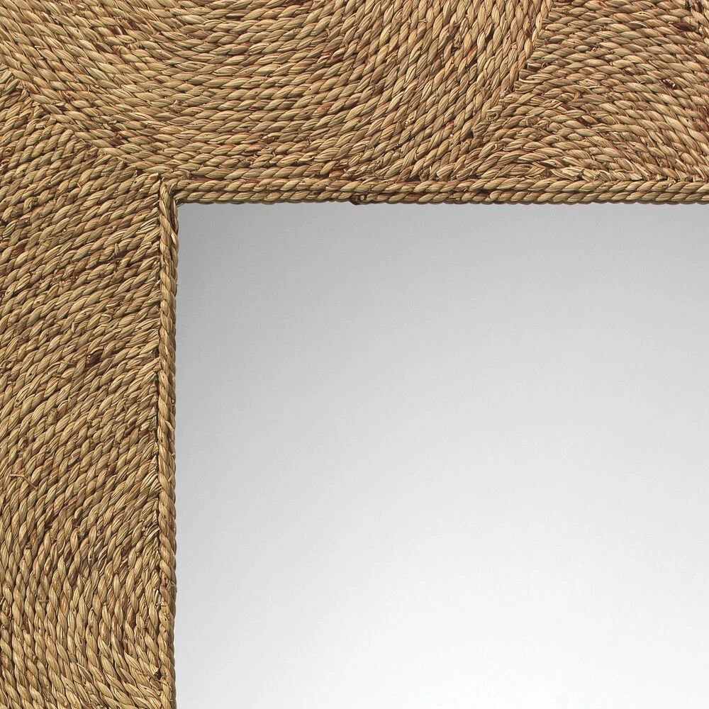 Harbor 80 X 35 Inch Natural Seagrass Floor Mirror 2 Harbor 80 X 35 Inch Natural Seagrass Floor Mirror - Image 2