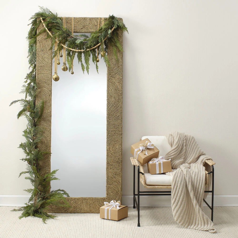 Harbor 80 X 35 Inch Natural Seagrass Floor Mirror 5 Harbor 80 X 35 Inch Natural Seagrass Floor Mirror - Image 5