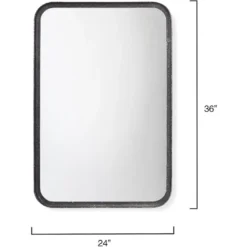 Principle 36 X 24 Inch Black Vanity Mirror -Home Decorate Shop 6prin mibk 2