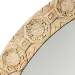 Relief 36 X 36 Inch Natural Mirror -Home Decorate Shop 6reli rndna 3