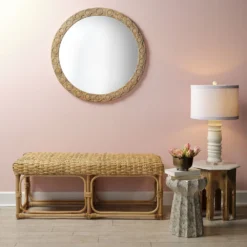 Relief 36 X 36 Inch Natural Mirror -Home Decorate Shop 6reli rndna 4