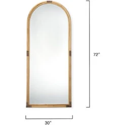 Saltwater 72 X 30 Inch Natural Floor Mirror -Home Decorate Shop 6salt fmna 2