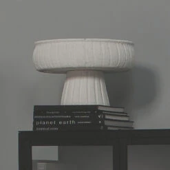 Aegean Pedestal 14.5 X 9 Inch Bowl 10 Aegean Pedestal 14.5 X 9 Inch Bowl -Home Decorate Shop 7aege lgwh 3