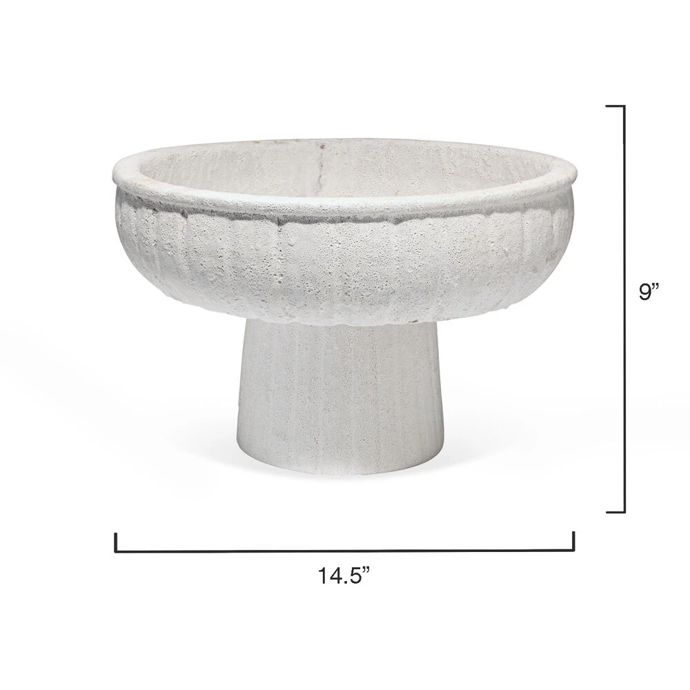 Aegean Pedestal 14.5 X 9 Inch Bowl 6 Aegean Pedestal 14.5 X 9 Inch Bowl - Image 6