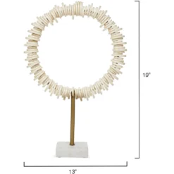 Arena Ring 19 X 13 Inch Sculptures, Set Of 2 -Home Decorate Shop 7aren cream 8202