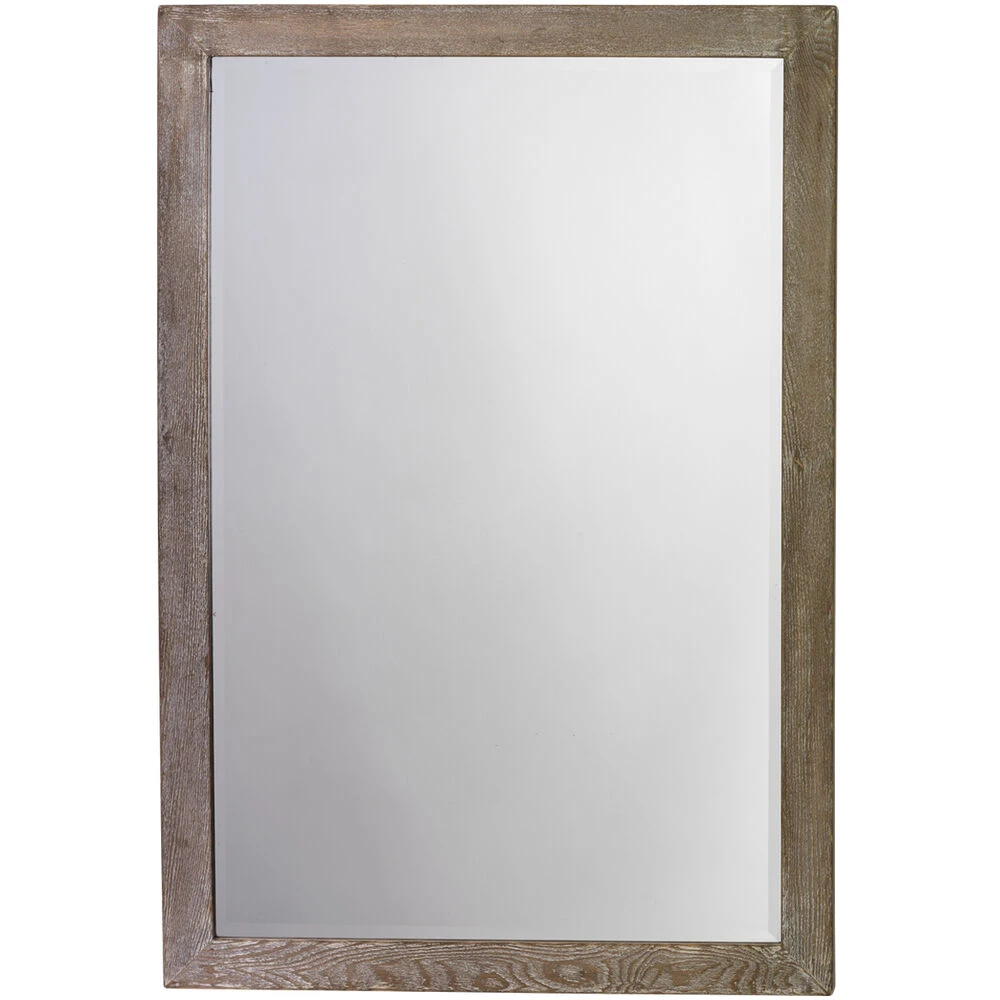 Austere 38 X 26 Inch Dark Wood Mirror 1 Austere 38 X 26 Inch Dark Wood Mirror