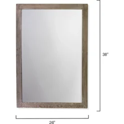 Austere 38 X 26 Inch Dark Wood Mirror 8 Austere 38 X 26 Inch Dark Wood Mirror -Home Decorate Shop 7aust migr 5