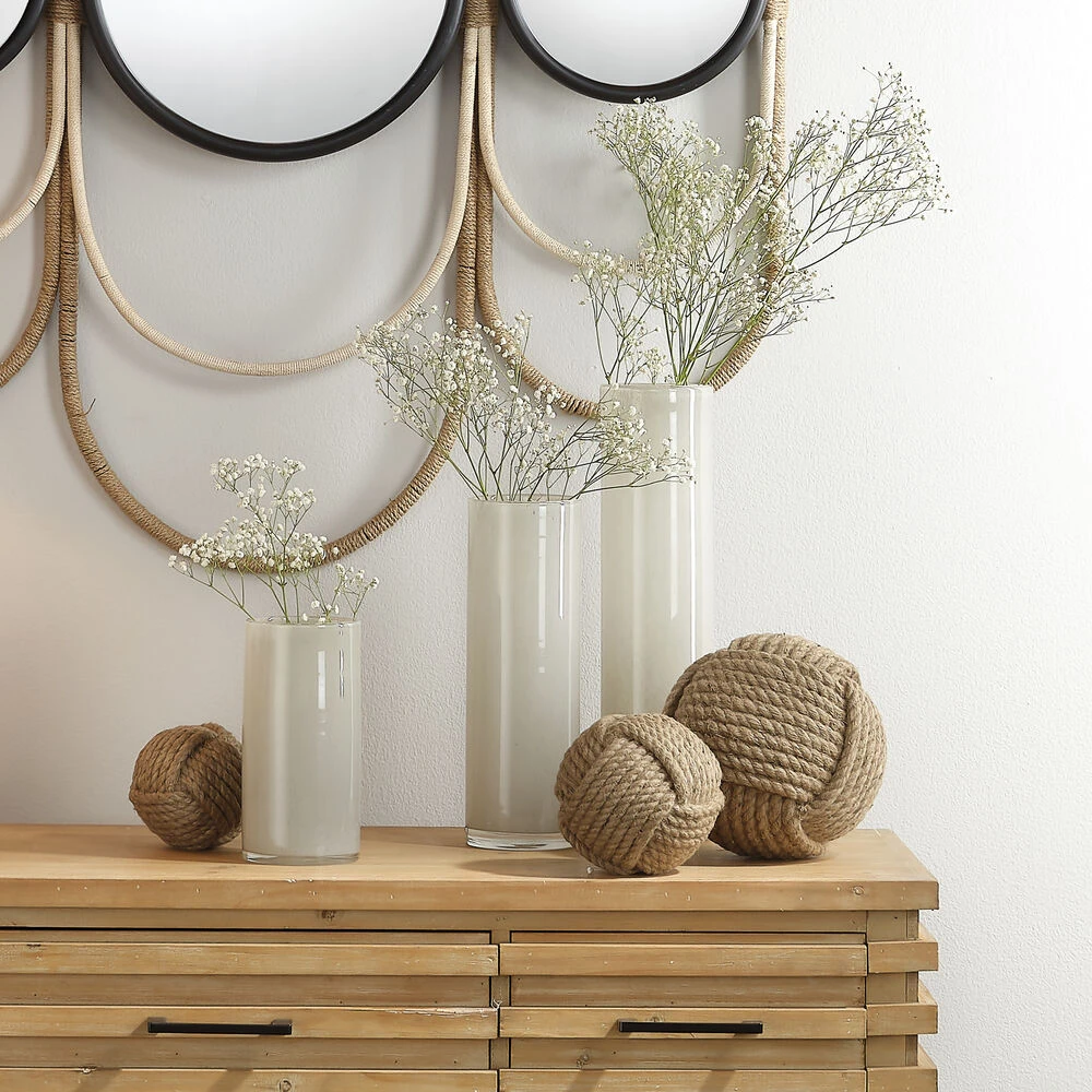 Jute Jute Balls, Set Of 3 2 Jute Jute Balls, Set Of 3 - Image 2