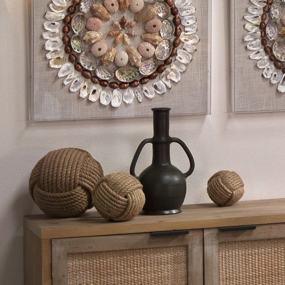 Jute Jute Balls, Set Of 3 8 Jute Jute Balls, Set Of 3 - Image 8