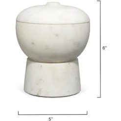 Bennett 6 X 5 Inch Storage Bowl With Lid, Medium 11 Bennett 6 X 5 Inch Storage Bowl With Lid, Medium -Home Decorate Shop 7benn mdwh 2