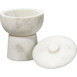 Bennett 5 X 4 Inch Storage Bowl With Lid, Small -Home Decorate Shop 7benn smwh 8