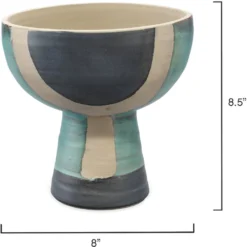 Blanche 9 X 8 Inch Wide Vessel 8 Blanche 9 X 8 Inch Wide Vessel -Home Decorate Shop 7blan veaq 2