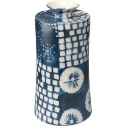 Block Print 12 X 4.75 Inch Vases, Set Of 4 -Home Decorate Shop 7bloc vabl 12