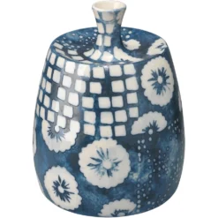 Block Print 12 X 4.75 Inch Vases, Set Of 4 -Home Decorate Shop 7bloc vabl 9