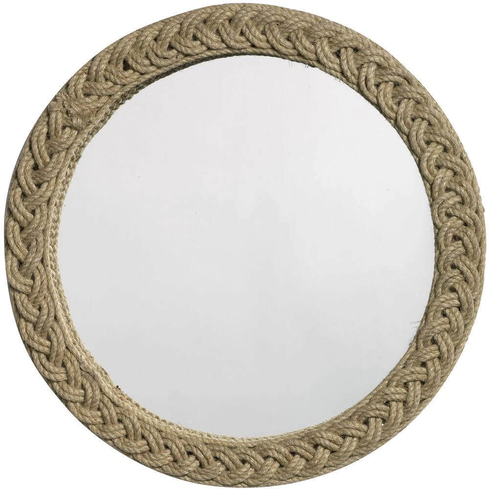 Braided Round 20 X 20 Inch Jute Mirror 1 Braided Round 20 X 20 Inch Jute Mirror