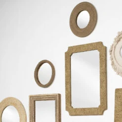 Braided Round 20 X 20 Inch Jute Mirror 9 Braided Round 20 X 20 Inch Jute Mirror -Home Decorate Shop 7brai lgju 17